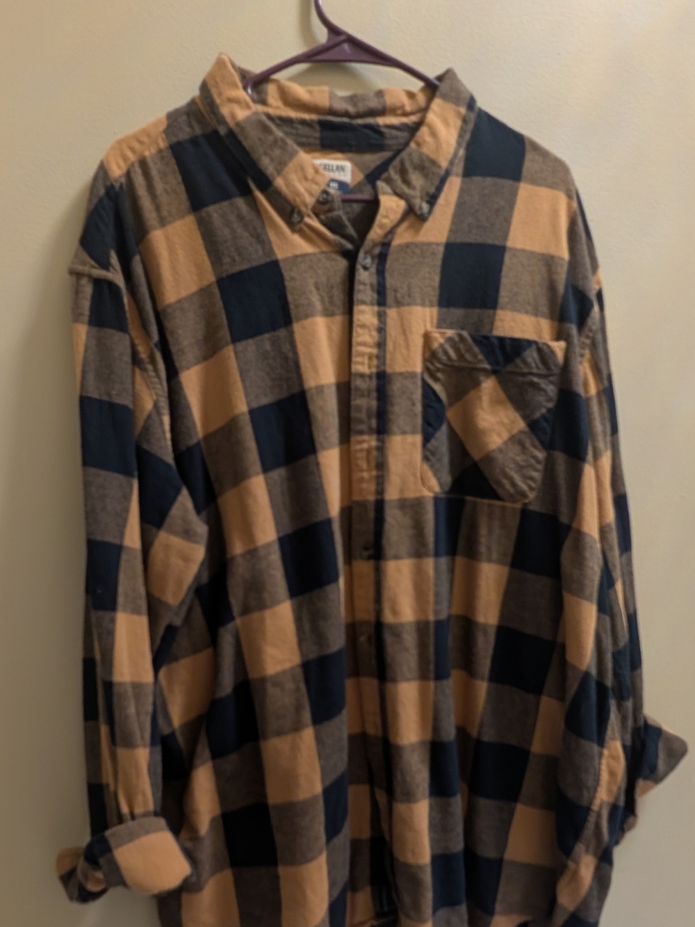 Magellan Outdoors Brown & Black Plaid Button-Down Shirt